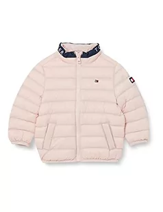 Tommy Hilfiger Dziecięca kurtka puchowa unisex, Delikatny różowy, 9 Miesiące - Kurtki i płaszcze dla chłopców - miniaturka - grafika 1