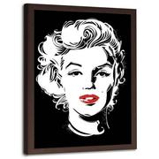 Plakaty - Plakat w ramie brązowej FEEBY Marilyn Monroe Pop Art, 50x70 cm - miniaturka - grafika 1