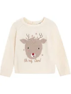 Bluzy i sweterki niemowlęce - COOL CLUB Sweter w kolorze kremowym - miniaturka - grafika 1
