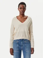 Swetry damskie - Gaudi Sweter 511BD53022 Beżowy Regular Fit - miniaturka - grafika 1