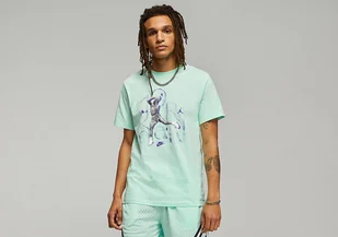 Nike Air Jordan Sport Dna Graphic Crew Tee Mint Foam - Koszulki męskie - miniaturka - grafika 1