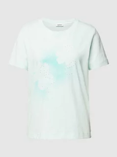 Koszulki i topy damskie - T-shirt zdobiony kamieniami - grafika 1