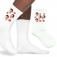 Skarpetki męskie - SKARPETY Śmieszne Skarpetki WŁASNE ZDJĘCIE Twoja TWARZ KREATOR ONLINE 39-45 - miniaturka - grafika 1