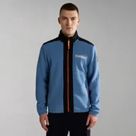Bluzy męskie - Męski Polar NAPAPIJRI T-ANDERBY FZ NP0A4HDRB2H1 – Niebieski - miniaturka - grafika 1