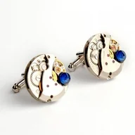 Spinki do mankietów i krawatów - Spinki - ROUND II Deep Navy - miniaturka - grafika 1