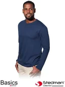 Odzież robocza - KOSZULKA Z DŁUGIM RĘKAWEM STEDMAN BASICS 2XL GRANATOWA - miniaturka - grafika 1