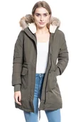 Kurtki damskie - Kurtka Damska Wrangler Long Parka Utility Green W4Q6V4G21-Xs - miniaturka - grafika 1