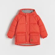 Kurtki i płaszcze dla chłopców - Reserved - Ocieplana kurtka z kapturem - Czerwony - miniaturka - grafika 1