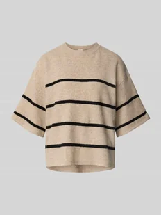 Sweter z dzianiny z rękawem o dł. 1/2 model ‘DASILA’ - Swetry damskie - miniaturka - grafika 1