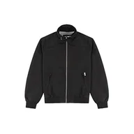 Kurtki męskie - Wrangler Harrington kurtka męska, czarny, L - miniaturka - grafika 1