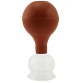 Akcesoria medycyny naturalnej - Bańka chińska szklana próżniowa z gruszką - 3,5 cm - miniaturka - grafika 1