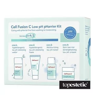 Cell Fusion C Low pHarrier Kit ZESTAW Płyn micelarny do oczyszczania skóry twarzy 20 ml + Pianka dla podrażnionej skóry 20 ml + Toner nawilżający 20 ml + Krem 8 ml - Płyny micelarne - miniaturka - grafika 1