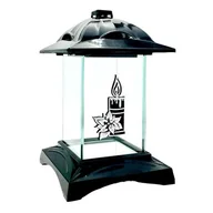 Świece - Znicz kapliczka świeczka 25 x 16 cm czarno-srebrny - miniaturka - grafika 1