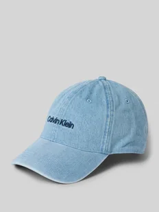 Czapka z daszkiem z tkaniny stylizowanej na denim - Czapki męskie - miniaturka - grafika 1
