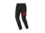 Odzież robocza - PARKSIDE PERFORMANCE® Spodnie robocze męskie wzmacniane na kolanach (Czarny/czerwony, 58) - miniaturka - grafika 1