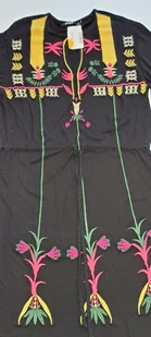 Desigual sukienka na co dzień boho midi rozmiar S długi rękaw hafty wiskoza - Sukienki - miniaturka - grafika 1