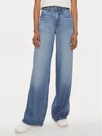 Spodnie damskie - Wrangler Jeansy World Wide 112352301 Niebieski Wide Leg - miniaturka - grafika 1