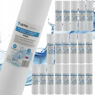 Wkłady filtrujące - Zestaw piankowych filtrów 10" wkładów do wody USTM 10 mikron 20 szt - miniaturka - grafika 1