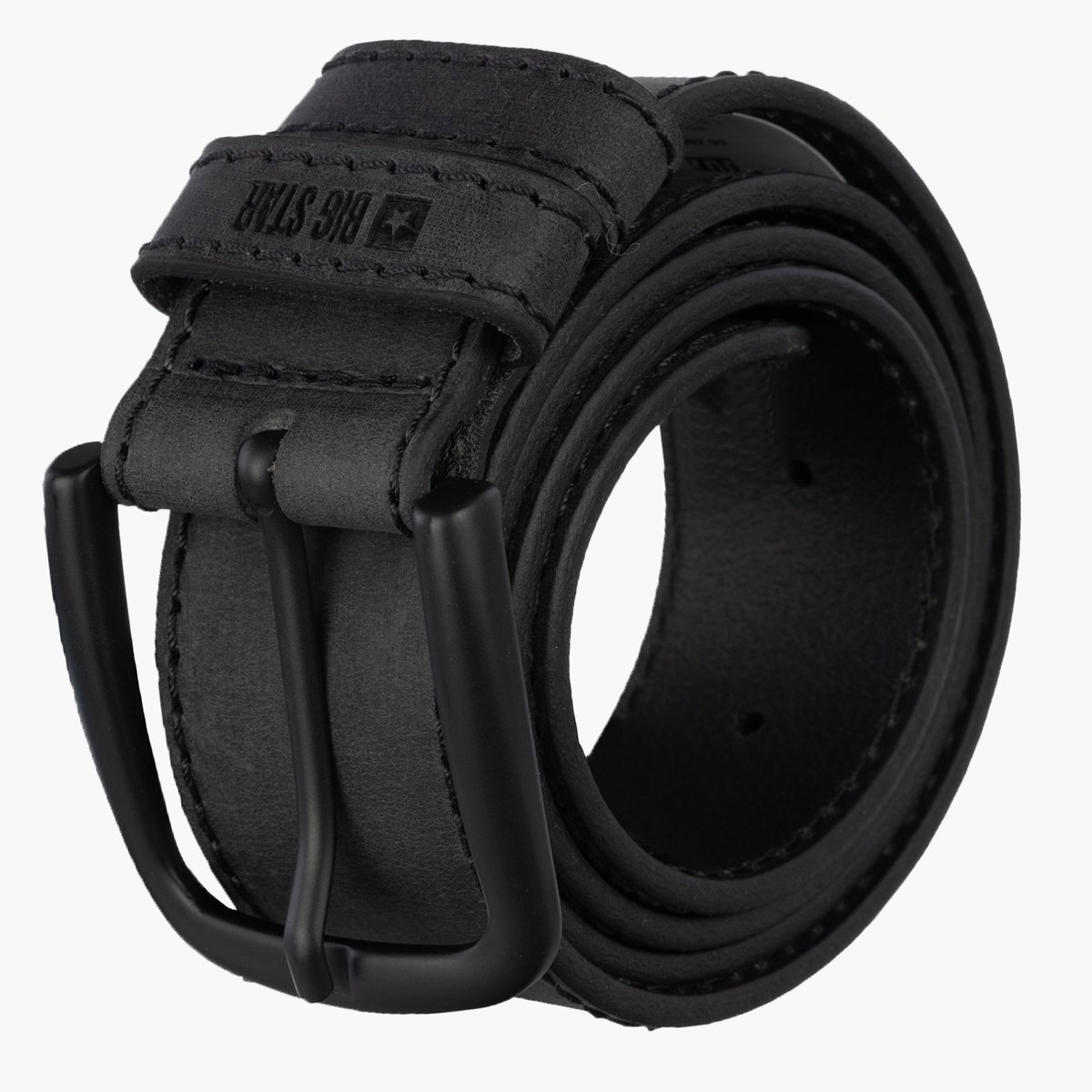 Pasek Męski BIG STAR Skórzany Pas Do Spodni Czarny OO675007 Czarny 115