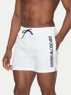 Kąpielówki męskie - Emporio Armani Underwear Szorty kąpielowe EM000583 AF12330 U0002 Biały Regular Fit - miniaturka - grafika 1