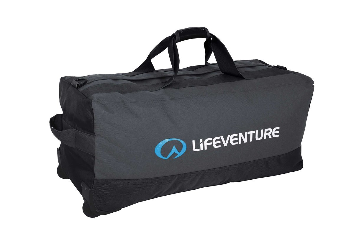 LIFEVENTURE, Torba podróżna, Expedition Duffle Wheeled, czarny, 120 L