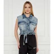 Kamizelki damskie - Hugo Blue Jeansowa kamizelka Garmonia_B Regular Fit - miniaturka - grafika 1