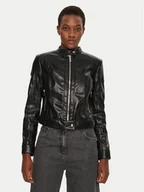 Kurtki damskie - Marciano Guess Kurtka skórzana 5RGL12 7255A Czarny Regular Fit - miniaturka - grafika 1