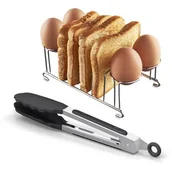Akcesoria i części AGD - Ruszt do tostów i jajek PHILIPS HD9921/00 + szczypce do Ovi 6.2-8.3 L - miniaturka - grafika 1