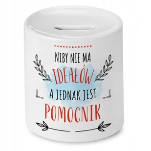 Skarbonka Dla Pomocnika na Urodziny na Prezent z Nadrukiem ze Zdjęciem + Opakowanie na prezent (wzór 02) - Skarbonki Skarbonka Dla Pomocnika na Urodziny na Prezent z Nadrukiem ze Zdjęciem + Opakowanie na prezent (wzór 02) - Skarbonki - miniaturka - grafika 1