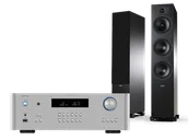 Zestawy stereo - Rotel RA-1572 MkII (srebrny) + Tesi 6 (czarny) - miniaturka - grafika 1