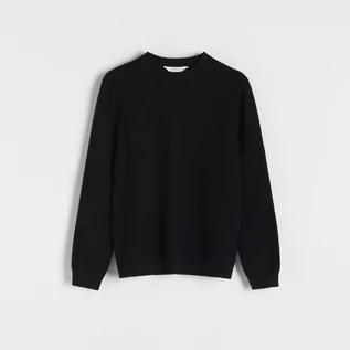 Swetry męskie - Reserved - Strukturalny sweter - Czarny - grafika 1