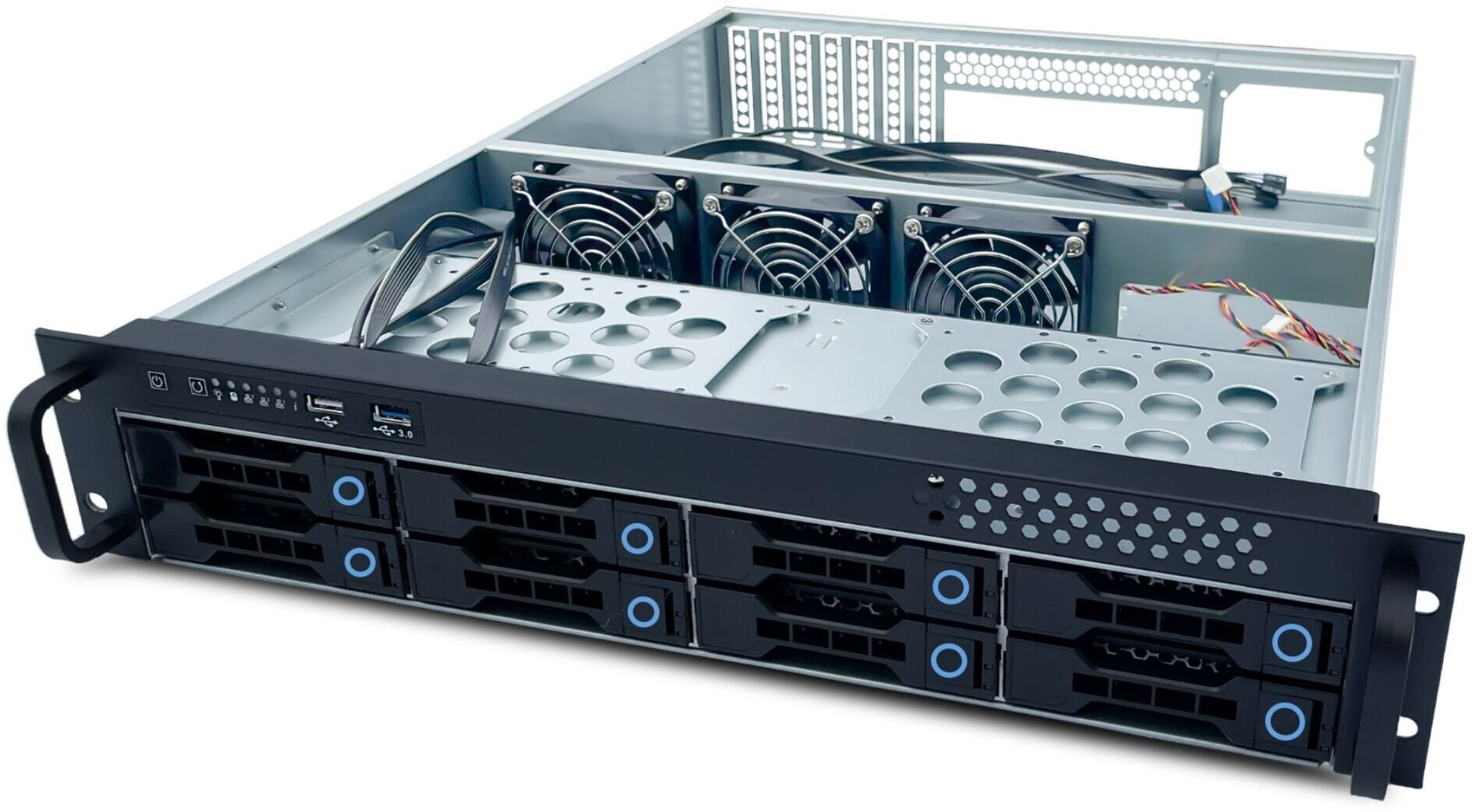 Obudowa serwerowa Fantec FANTEC SRC-2080X07-12G/6G-BCE 2HE 8xSAS&SATA bez zasilacza 2580