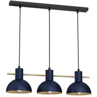 Lampy sufitowe - Liniowa lampa wisząca, niebieskie klosze LX 4379 z serii ESTATE MINI - miniaturka - grafika 1