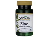 Witaminy i minerały - SWANSON Cynk Glukonian 50 mg 250 kapsułek - miniaturka - grafika 1