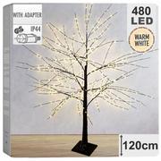 Choinki - Drzewko świecące zewnętrzne / choinka z lampkami 480 led 120 cm kod: O-839346 - miniaturka - grafika 1