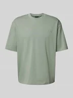 Koszulki męskie - T-shirt z detalem z logo - miniaturka - grafika 1