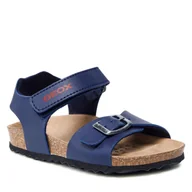 Sandały damskie - Geox Sandały B S. Chalki B. A B922QA-000BC C4244 S Navy/Dk Red - miniaturka - grafika 1