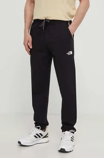 The North Face spodnie dresowe bawełniane kolor czarny z nadrukiem NF0A87DEJK31 - Spodnie męskie - miniaturka - grafika 1