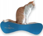 Drapaki dla kotów - Drapak dla kota niebieski duży MIMI 70x23x24 cm MruuPruu - miniaturka - grafika 1