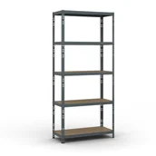 Regały biurowe - B2B Partner Regał półkowy 2000 x 900 x 400 mm, nośność 175 kg 540025 - miniaturka - grafika 1