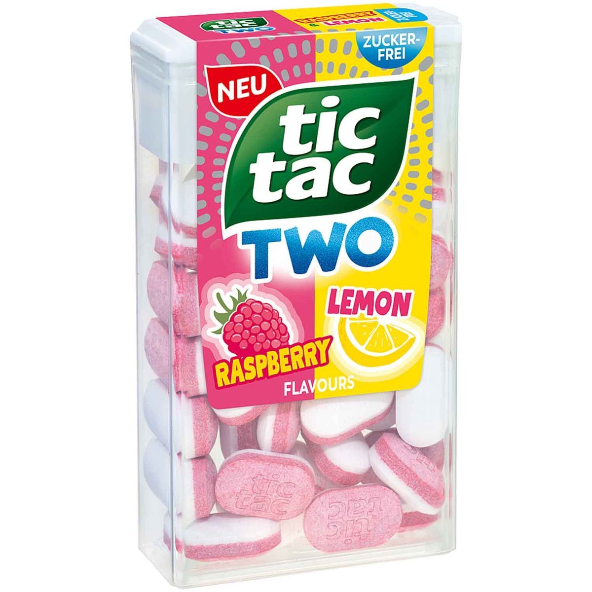 TIC TAC Two Raspberry & Lemon owocowe 38,5 g