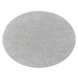 Dywan BUENOS koło 7005 shaggy jednolity, jednokolorowy srebrny szary koło 80 cm - Dywany - miniaturka - grafika 1