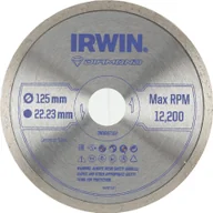 Tarcze do pił - Irwin TARCZA DIAMENTOWA 125mm x 22,23mm / PEŁNA do płytek podłogowych i ściennych - miniaturka - grafika 1