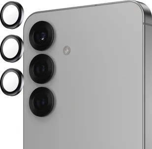 PanzerGlass Szkło hartowane na aparat z aplikatorem Hoops do Galaxy S25 Edge, czarne - Szkła hartowane na telefon - miniaturka - grafika 1