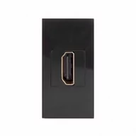 Żarówki LED - Maclean Gniazdo ścienne HDMI pasuje do szklanych ramek MCE720B Czarne - miniaturka - grafika 1
