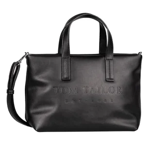 TOM TAILOR Thessa damska torba na ramię Shopper z zamkiem błyskawicznym, mała, czarna, czarny, S, casual - Torebki damskie - miniaturka - grafika 1