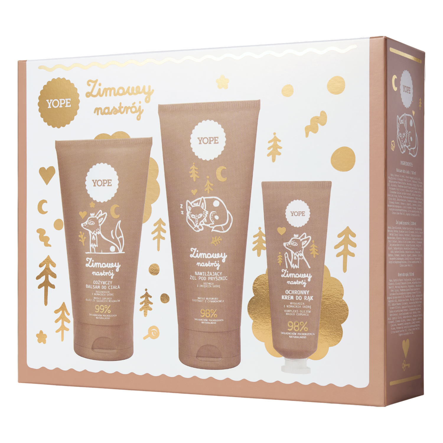 Yope Zestaw Zimowy Nastrój (balsam do ciała + żel pod prysznic + krem do rąk)