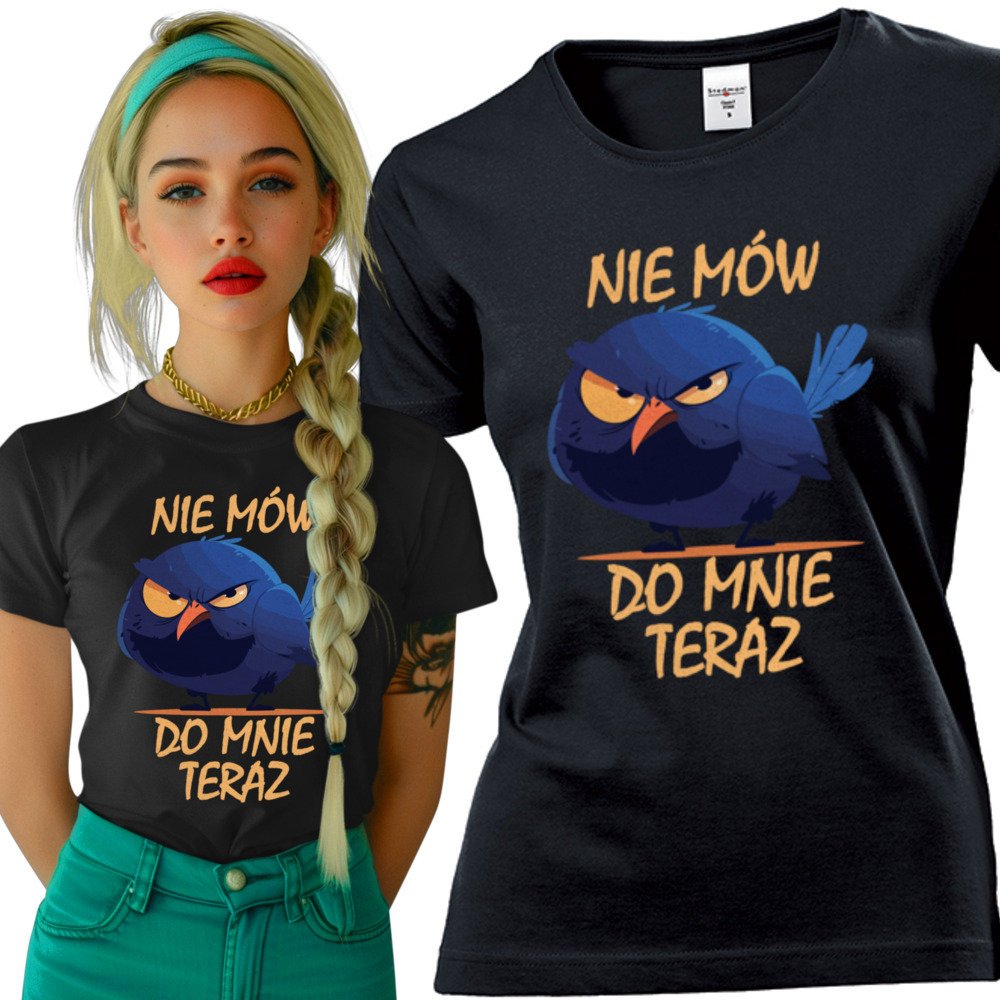 Koszulka damska Nie Mów Do Mnie Teraz Wkurzony Zły Ptak Foch XXL