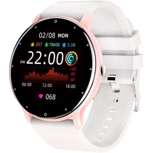 Zegarek damski SMARTWATCH - ASPERIA - GT1-7 biały - pełny dotyk - Smartwatch - miniaturka - grafika 1