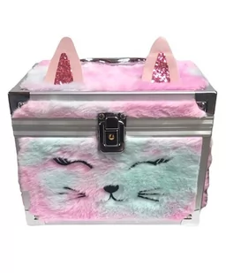 Kuferek futrzany Kosmetyczka walizka dziecięca z produktami do makijażu I Love My Style 25 Rainbow Kotek - Kosmetyki kąpielowe dla dzieci - miniaturka - grafika 1